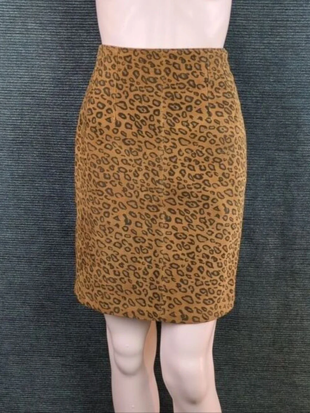 The Limited Vintage! Leopard Print Suede Pencil Skirt